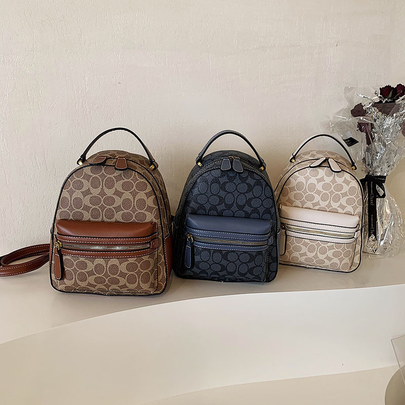 Free shipping designer 2025 new fashionable backpack with high appearance premium texture and large capacity bag for women