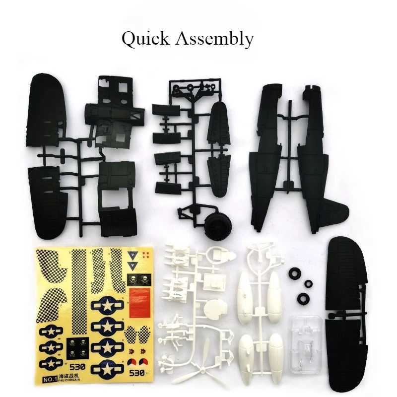 1/48 WWII American Corsair Mustang British Spitfire Hurricane German BF109 Fighter Jet Plastic Assembled Airplane Model Kit Toy C251118