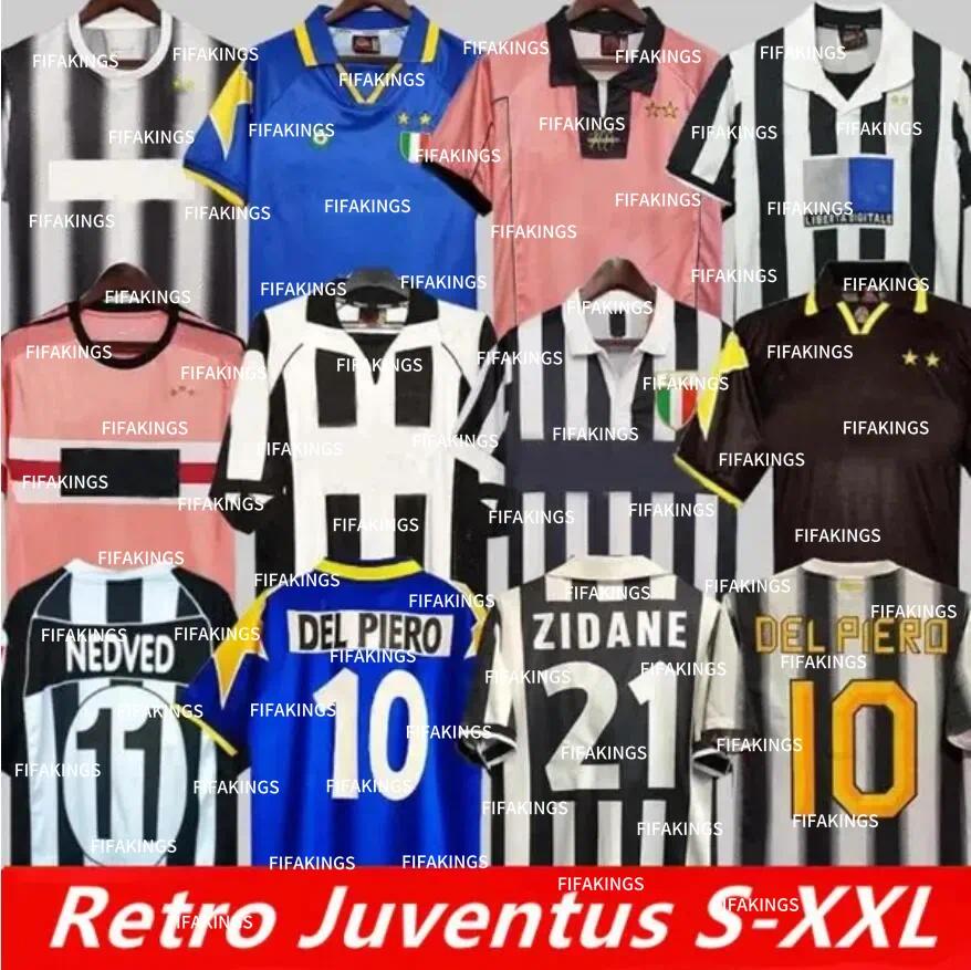 Retro soccer Jerseys KIT DEL PIERO ZIDANE Conte PIRLO Marchisio INZAGHI 92 95 96 97 98 99 01 02 03 04 05 94 95 Maillots DAVIDS BOKSIC shirt POGBAJuVeNtuShort size S-XXL