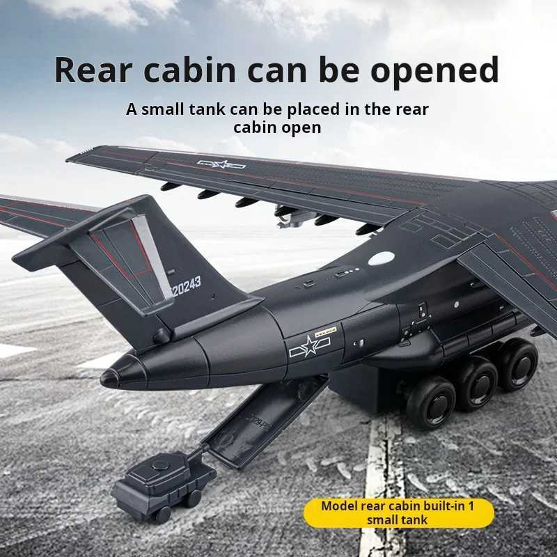 1/180 Tansport 20 Alloy Large Aircraft Diecast model Sound Light Multifunction Exquisite Decoration Kid Toys Collect accurate re C251118