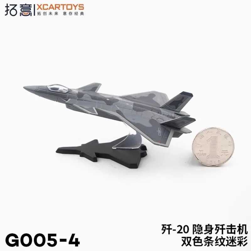 XCARTOYS 1/200 Miniature Alloy Model Toy Decoration J-20 Stealth Fighter Aircraft Stealth Aircraft Ornament Toy Gift C251118