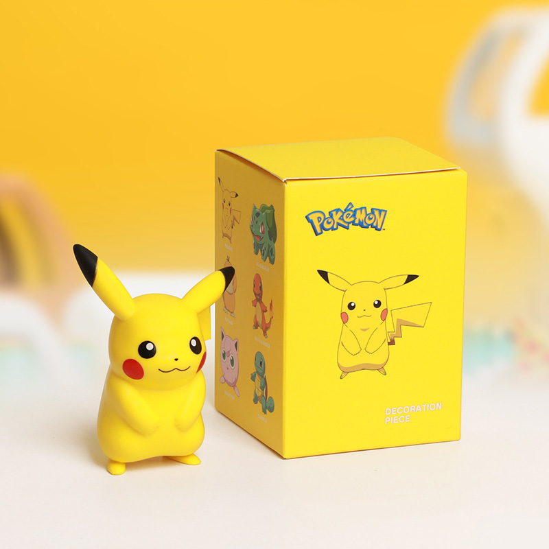 Pokemon Licensed Pikachu 1/10 Scale PVC Model Kit Kawaii Collectible Action Figure Bulk Stock Kids Birthday Party Favors Gifts