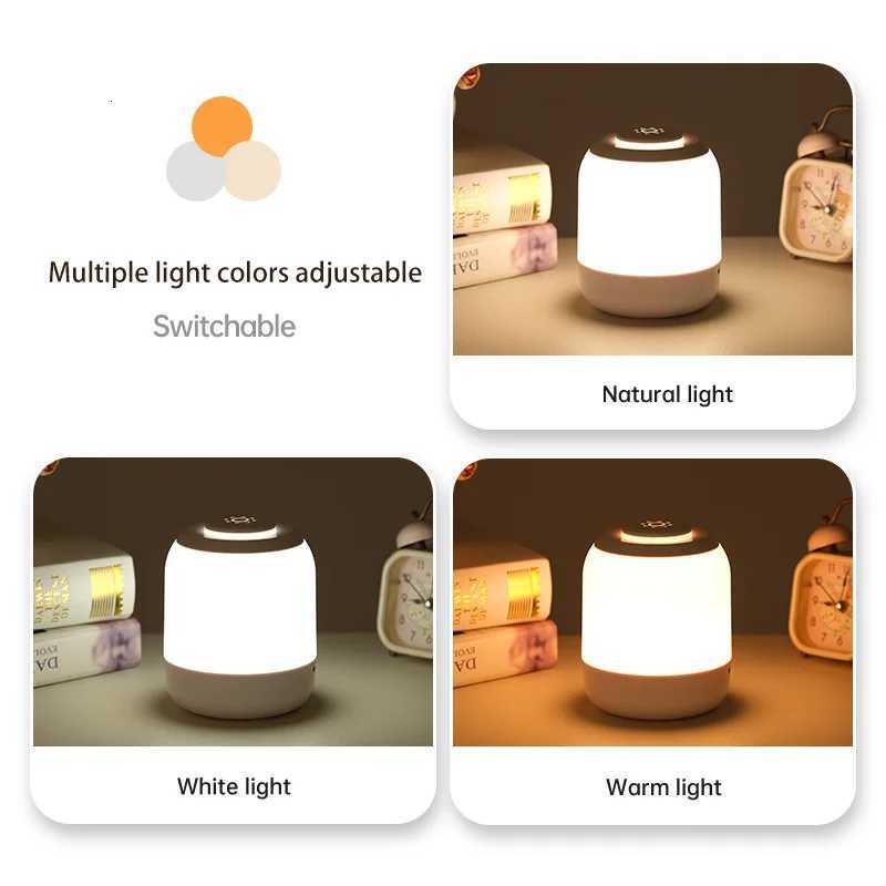 LED Touch Lamp Night Light Table Lamp Bedside Lamp Bedroom Lamp with Touch Sensor Portable Desk Lamp Light for Kids Gifts led M251118