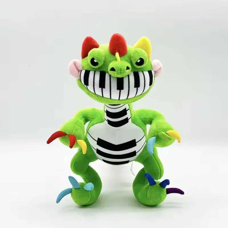 33cm Pianosaurus Plush Anime Nightmare Critters Yarnaby Plushie Soft Doey Stuffed Green Dinosaur Pillow Doll Custom Toy Gift Z251118