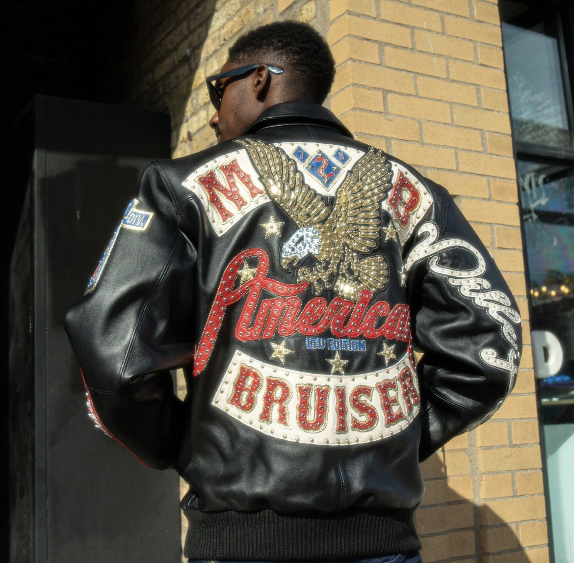 correct version Pelle Pelle Leather Jacket Designer Pelle Jacket Men's Diamond Encrusted Eagle Wide Sheep Leather Coat Windbreak Bomber 1978 Limited Edition 02