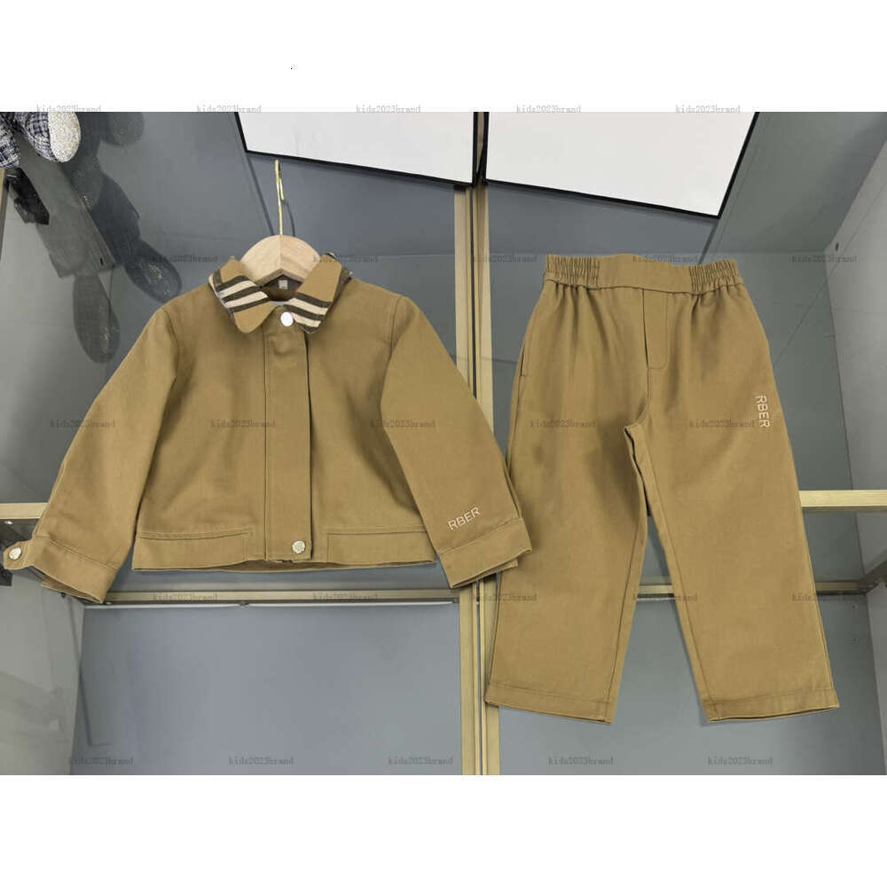 New baby Jacket set boys girls coat suits child Tracksuits Kids designer Clothes logo Cuff embroidery jacket and pants A954X26N210