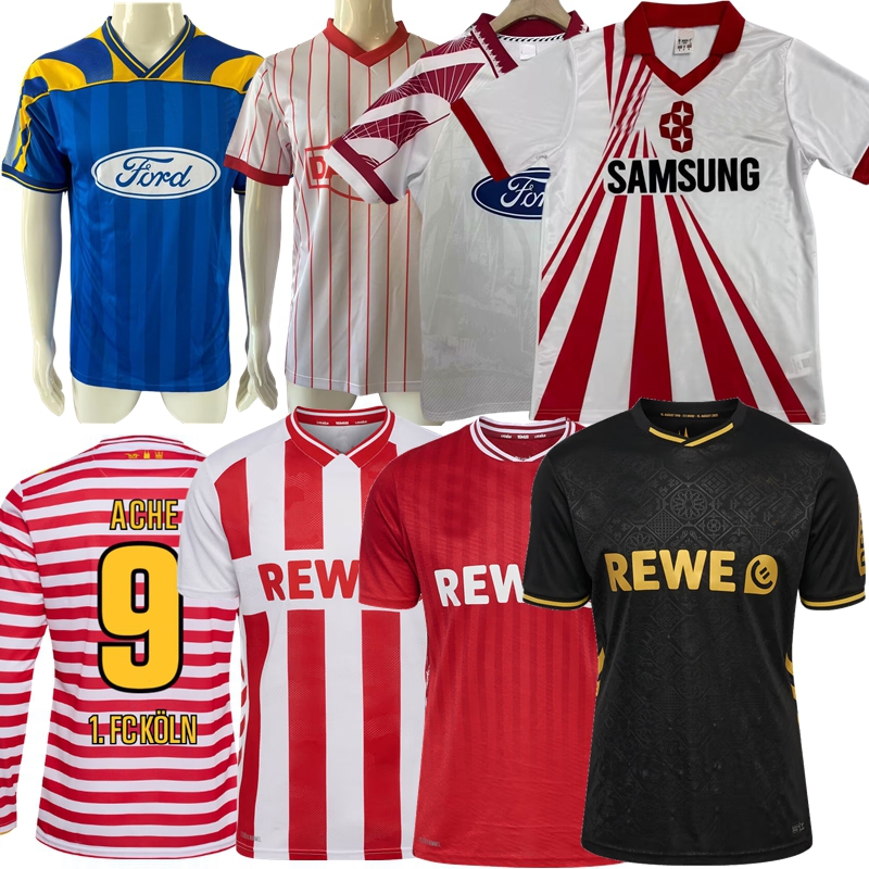 1976 77 80 81 82 83 84 85 86 88 89 1990 91 95 96 97 17 18 retro 1. FC soccer jersey 2025 2026 KolnS Waldschmidt Bulter Ache Kaminski S.El Mala Martel Johannesson football shirts