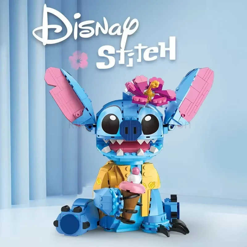 Disney 2025 New Stitch Compatible Building Blocks Bricks Stitch Girl Boy Birthday Christmas Gift Toys W20250418