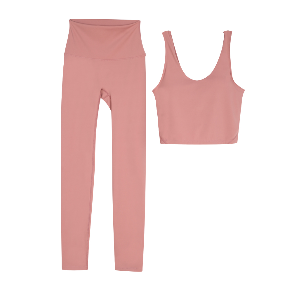 1U Yoga Outfit Workout Set Women Tracksuits Sportswear Gym Top Y/U Bra Fiess High Waist Align Leggings Running Sports pants Clothes 2 Pieces
