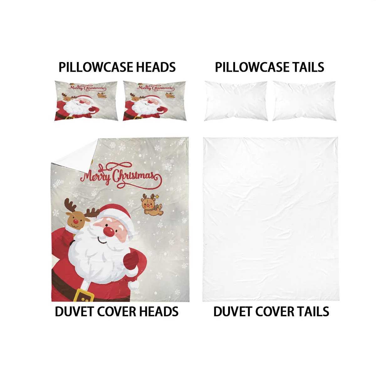 3pc Christmas Music Guitar Print Red Chipless Bedding Set Soft and Comfortable Bedroom Dormitory Multiple Sizes Machine WashableM251118