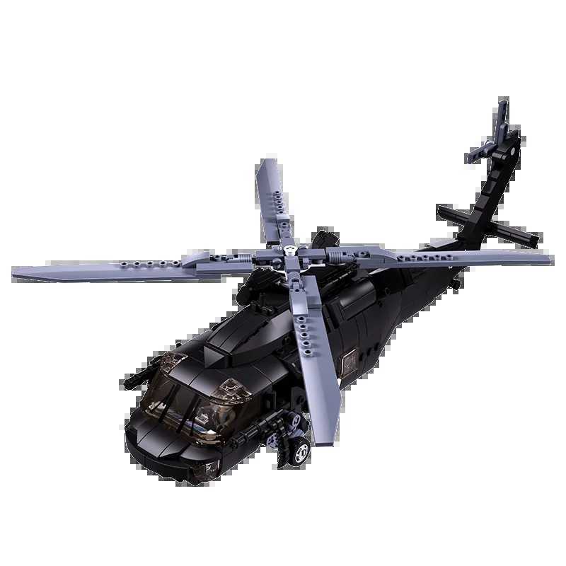 692PCS Military UH-60L Medical Rescue Aircraft Building Blocks Black Hawk Helicopter Model Bricks With Mini Dolls Kids Toy Gifts C251118