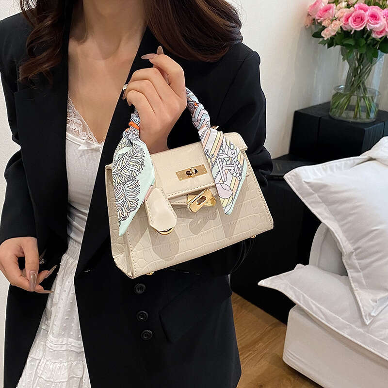 Kelly new fashionable stone patterned women's versatile crossbody bag, high-end handbag for women