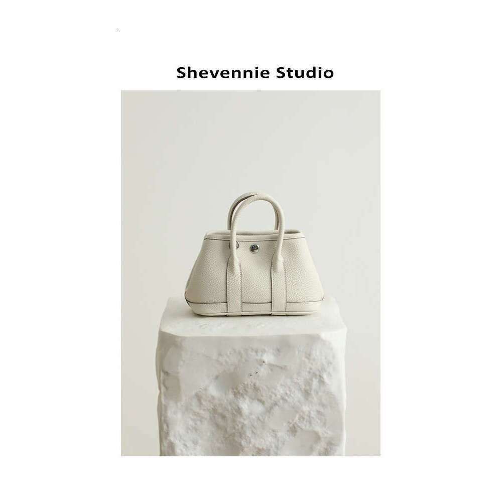 2025 New Garden Tote Genuine Leather Women's Top Layer Cowhide Fashionable Handbag Shoulder Crossbody Bag