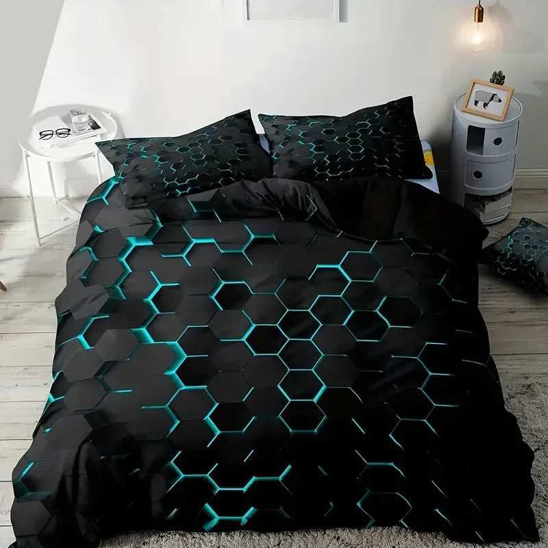 Colorful Geometry Bedding Set - Duvet Cover With case For Single Double Bed Kids Adults Queen King Size Options AvailableM251118
