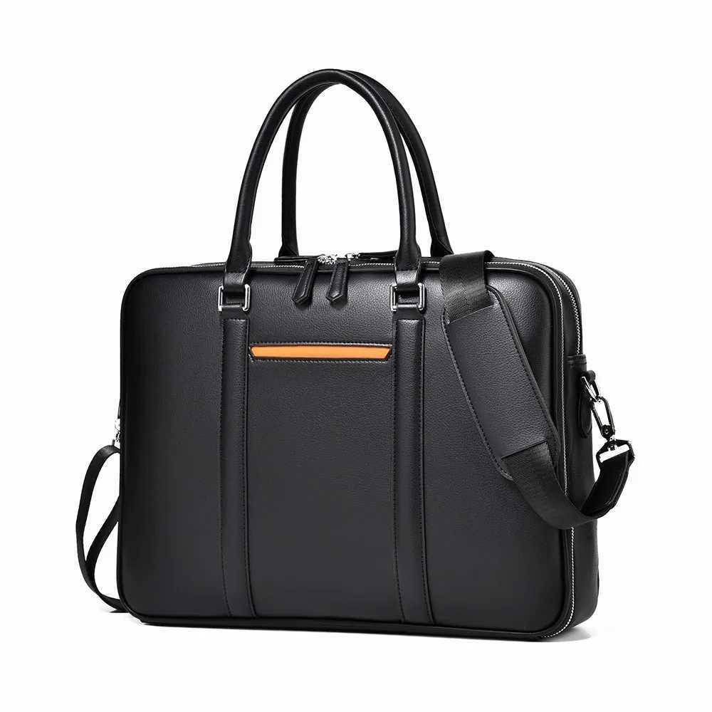 Advanced perception briefcase mens laptop large capacity business handbag multifunctional waterproof computer office shoulder bag Z250418