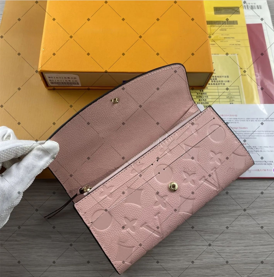 Fashion Designer Wallet Women Short Purses Emed wer Letters Credit Card Holders Ladies Plaid Money Clutch Purse Bag with Box DustBag
