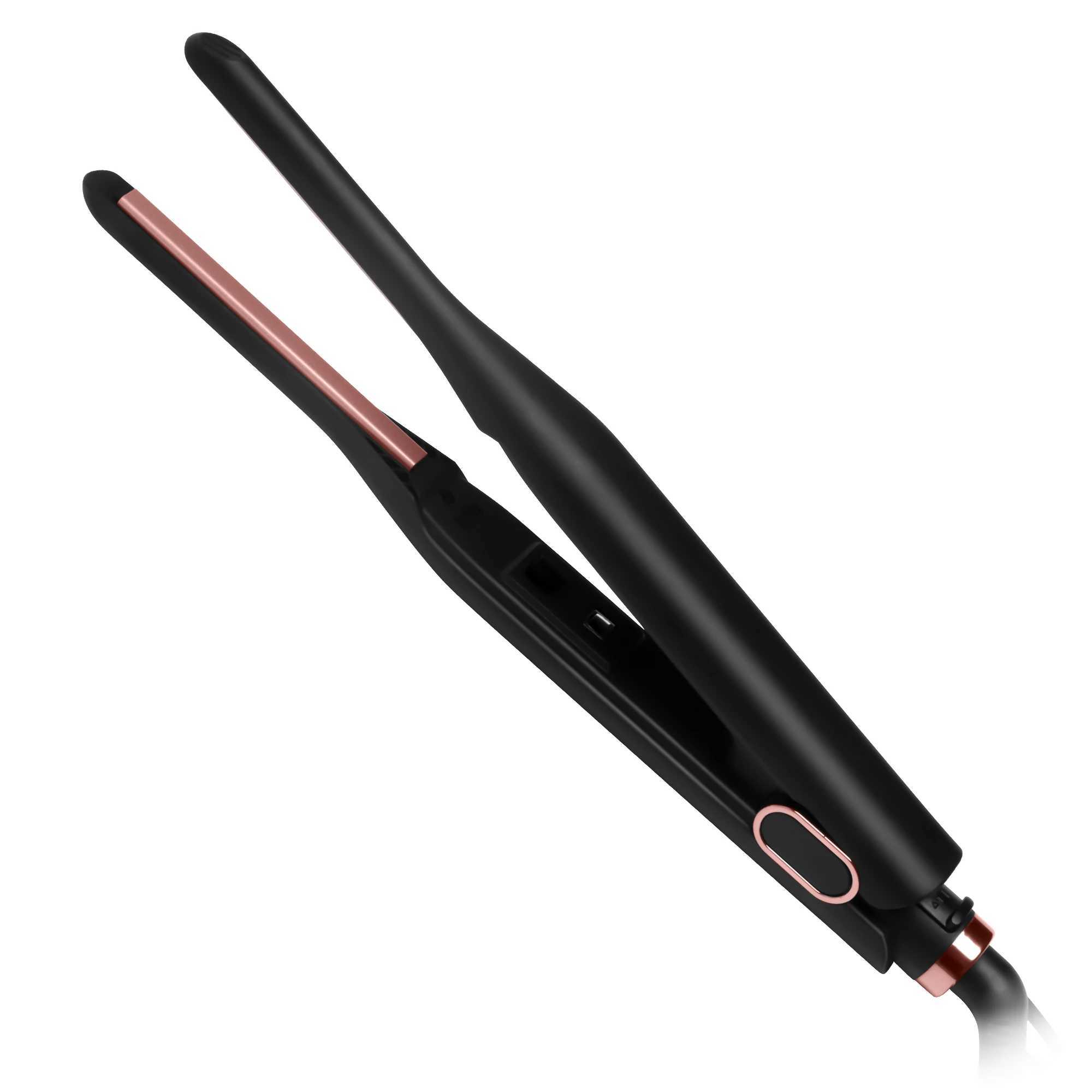 2 in 1 Mini Hair Straightener and Curler 3/10 Inch Small Flat Iron Hair Straightening Styler Pencil Flat Iron for Short Hair W250610