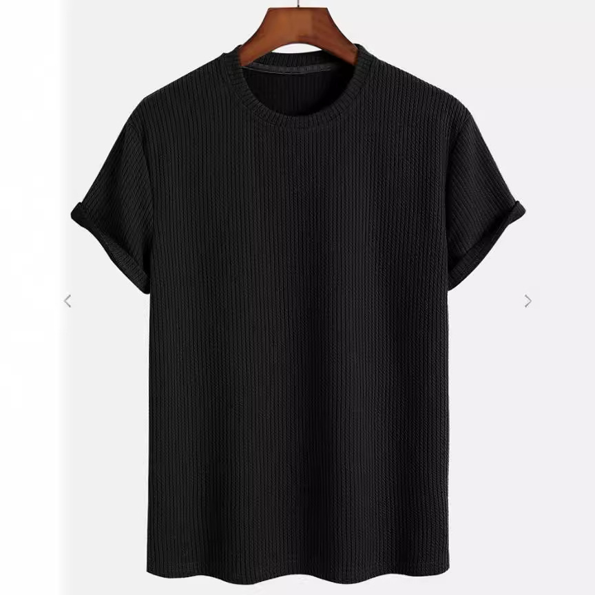 Summer Mens Loose Round Neck T-shirt 240824