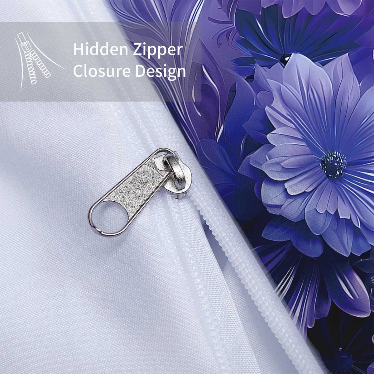 3pcs fashionable purple butterfly printed bedding set soft and comfortable for women bedroom queen king and twin bedM251118