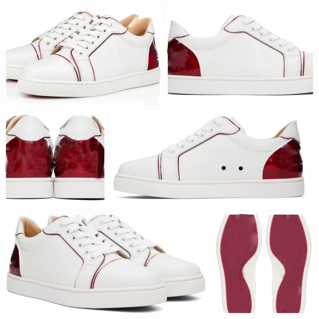 Retro designer Lok Fu Shoes Committee luxury sole sneakers boots Chaussures casual shoes flat low leather red bottoms Christian Louboutins loubitons CZD2