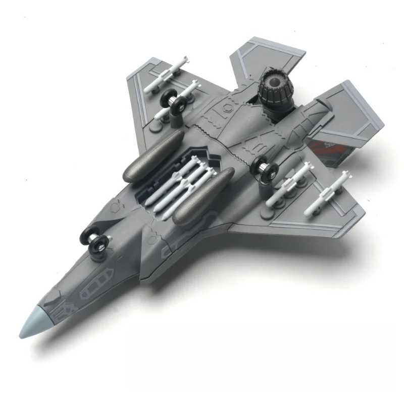 172 Amercia F-35 Stealth Fighter Model Creative Military Series Building Blocks Home Decor Assembled Toys For Boys Xmas Gifts C251118