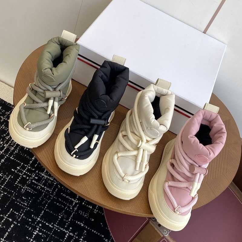 2025 Moner Atie Mi Mirror quality Designer Luxury woman platform mens white winter rain shoes warm ankle ski fur Warm snow boot boots booties fashion short shoe