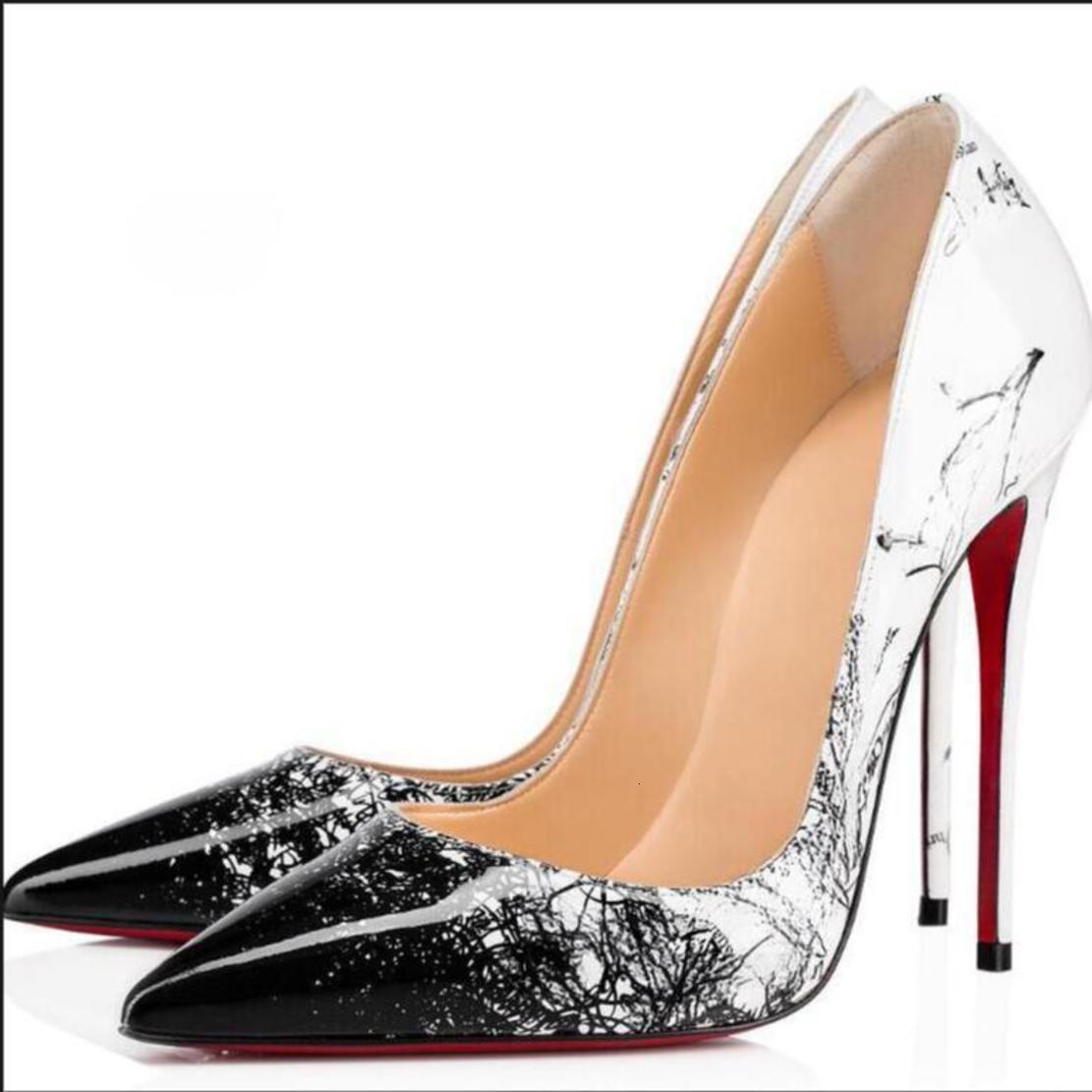 Designer Women High Heel shoes 8cm 10cm 12cm Stiletto Heels Black Nude Real leather Dress Shoes Pumps desig red bottoms Christian Louboutins loubitons EU2S