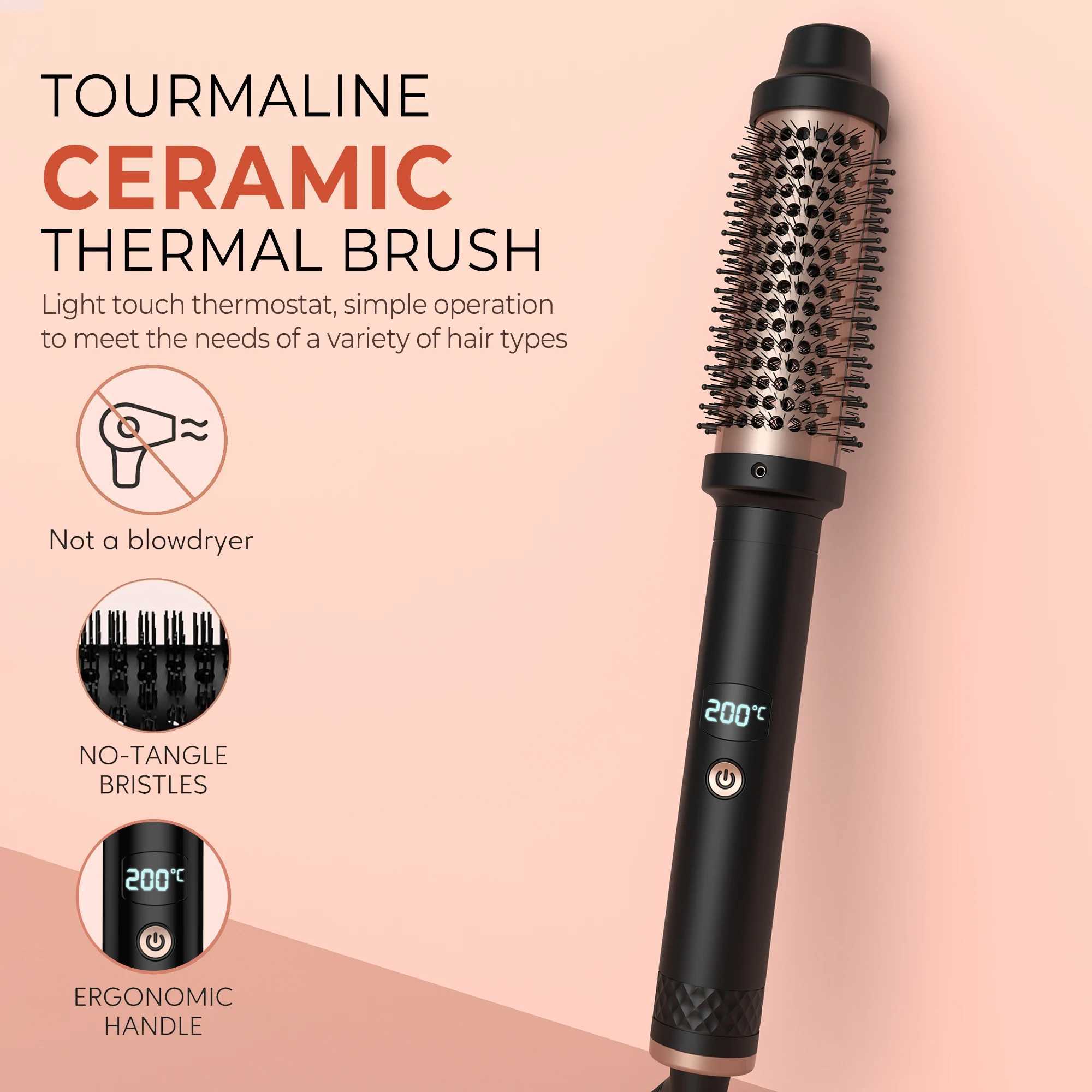 Hot brush one-step hot air brush and volumetric hair straightener professional hair straightener M250418