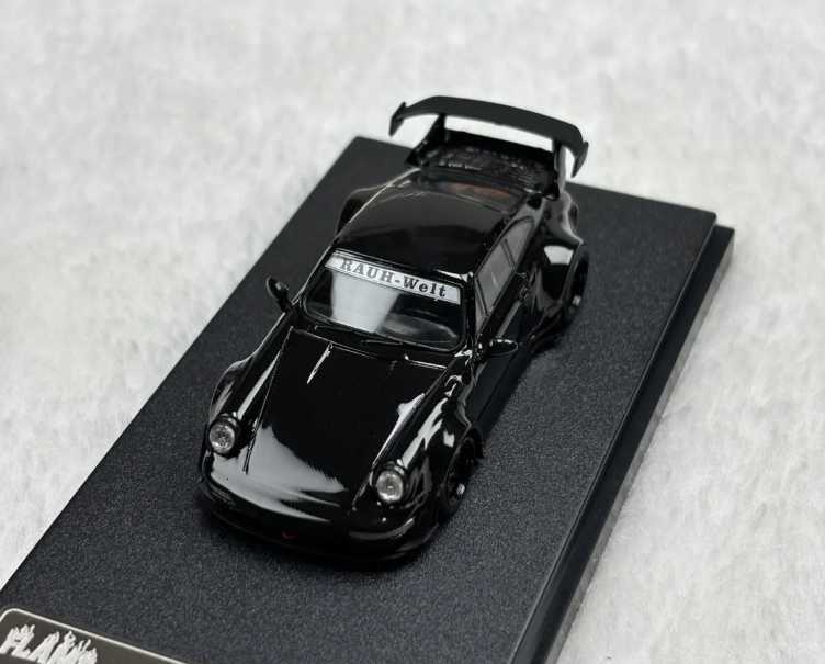 Flame 1:64 RWB 964 Black Painted 911 Static Car Model Collection Figurine C251118