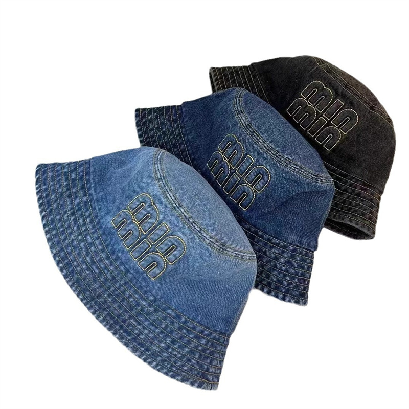 Designer Hat Free Shipping 2025 New Fashionable Cowboy Letter Fisherman Hat Anti UV Sunscreen Street Bucket Hat for mens