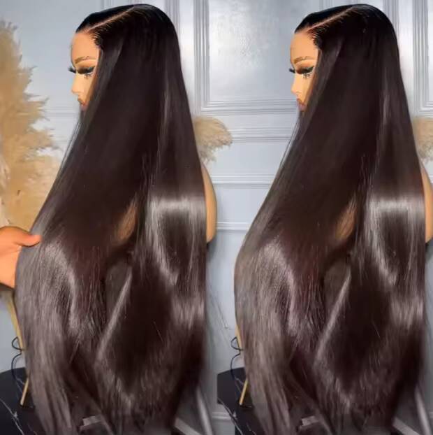 40 Inch Bone Straight Human Hair Lace Front Wigs Cuticle Aligned Hd Lace Frontal Wig Vietnamese Raw Hair Wigs for Black Women