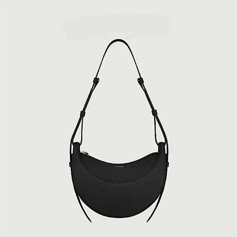 Crescent bag retro single shoulder armpit bag womens armpit bag niche leather coat bag womens armpit cross bag Y250417