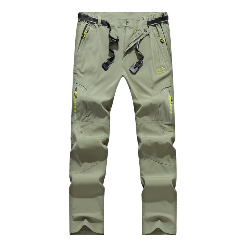 5XL Fashion Outdoor Thin Quick Drying Pants Men's Summer Elastic Breathable Sprint Trousers Mountaineering Pants Loose Sports Casual Bottoms Asia