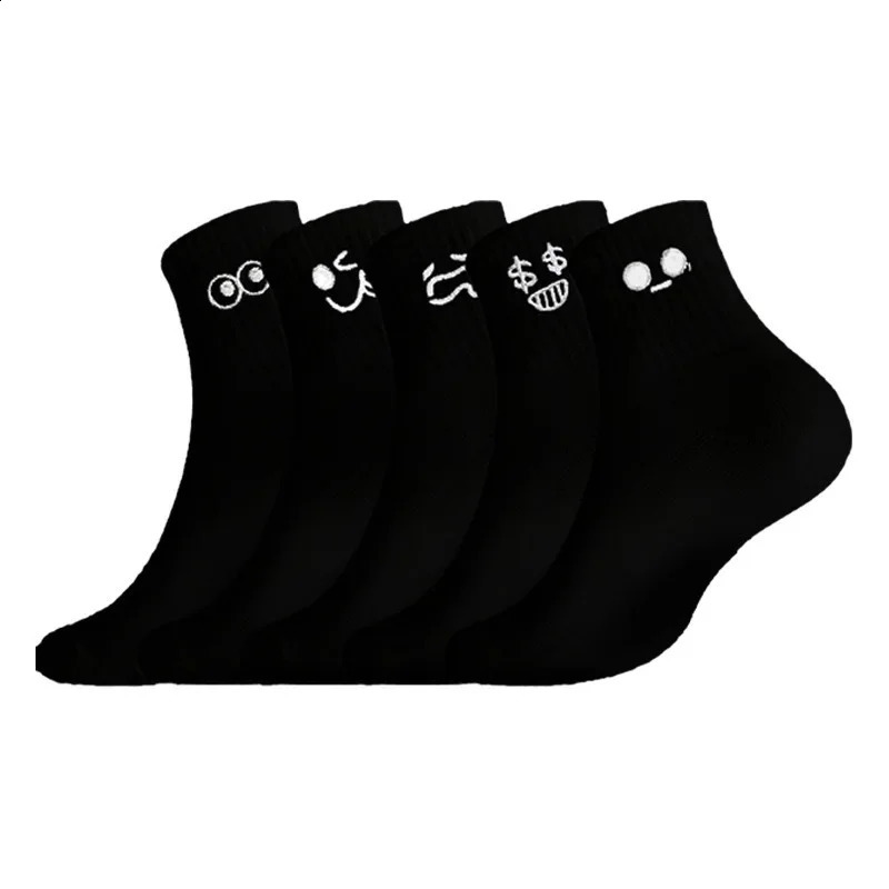 s white cute and interesting sock set cartoon womens autumn winter girl Kawai sports 250418