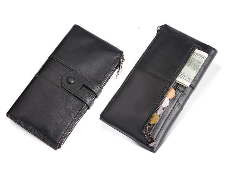 Women's Fashion Designer Bag Christmas Gift Leather Wallet Large Capacity Multi Card Slot Coin Wallet Retro Simple Long Wallet - view 8
