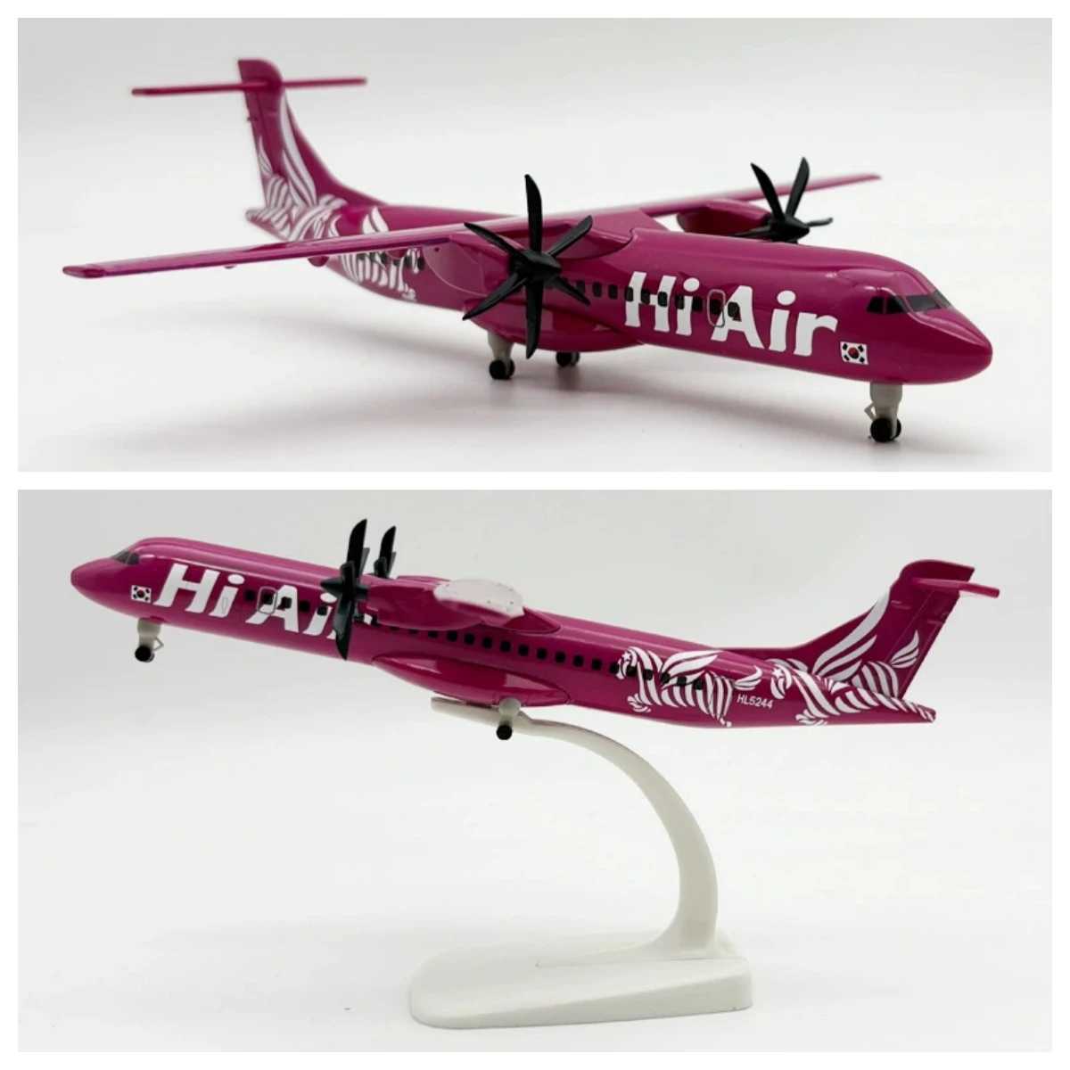 20cm Toy Planes For Kids Alloy Metal Korea ATR Airplane Model Diecast Air Plane Model Aircraft Wheels Landing Gears For Collecti C251118
