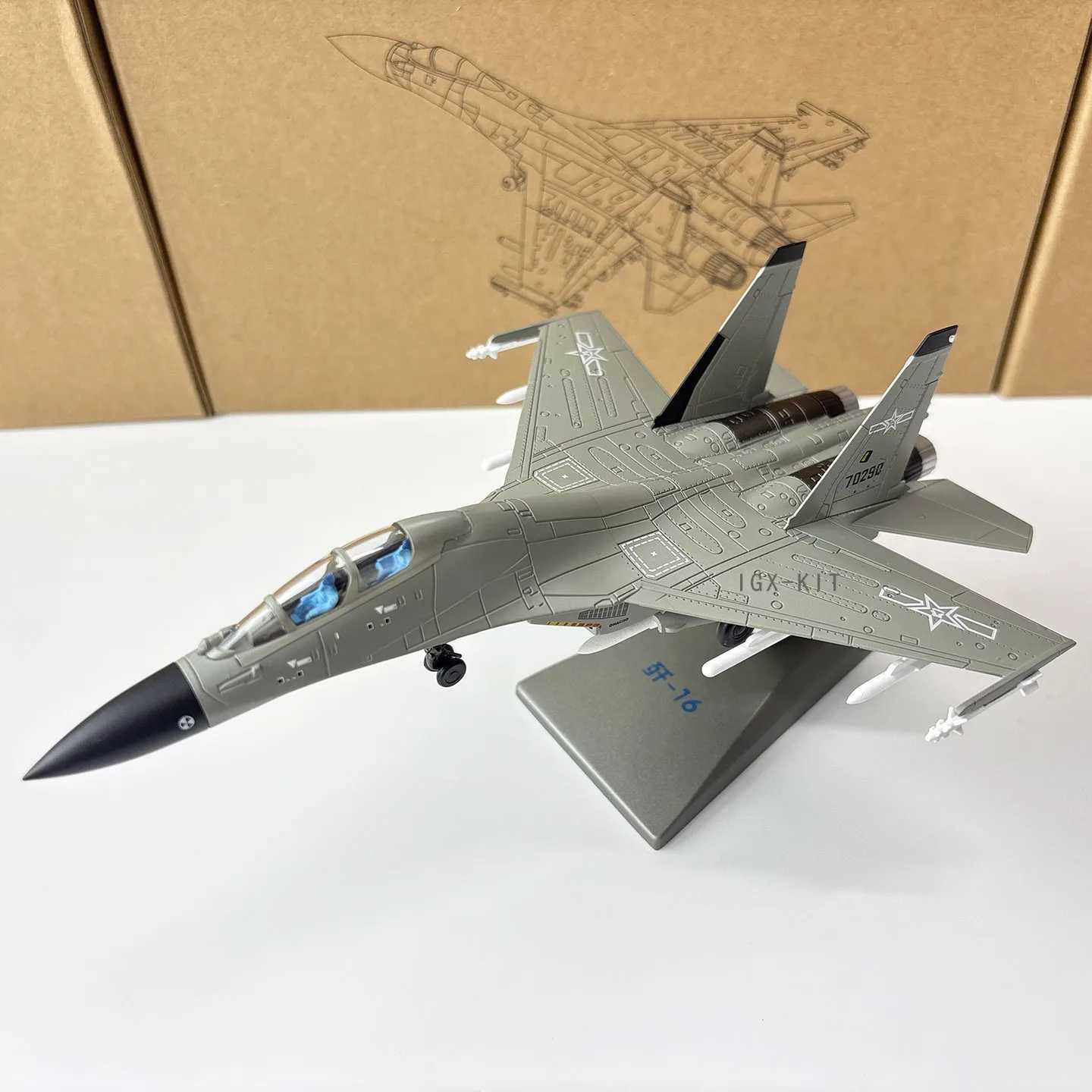 1/100 Scale China Air Force J16 J-16 Fighter Military Plane Airplane Aircraft Alloy Model Finished Collection Display C251118