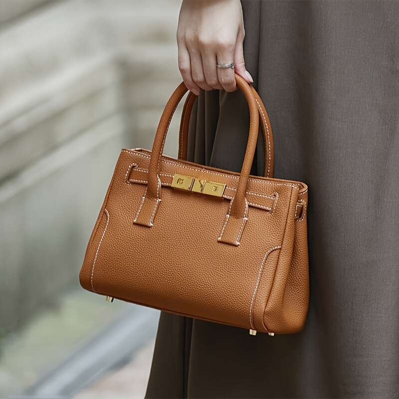 ZOOLER Women's Genuine Leather - Vintage Quilted Design With Adjustable Strap, Zipper Closure Golden-Tone Hardware, Elegant / Commuter Handbag Fo