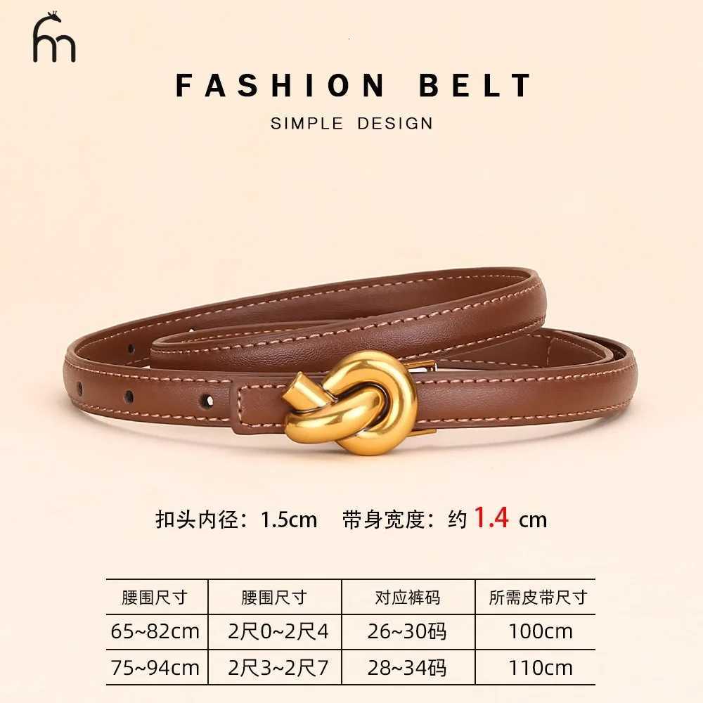 Real leather knot belt for women fashionable belt with buckle dr and jeans belt W251118 - view 6