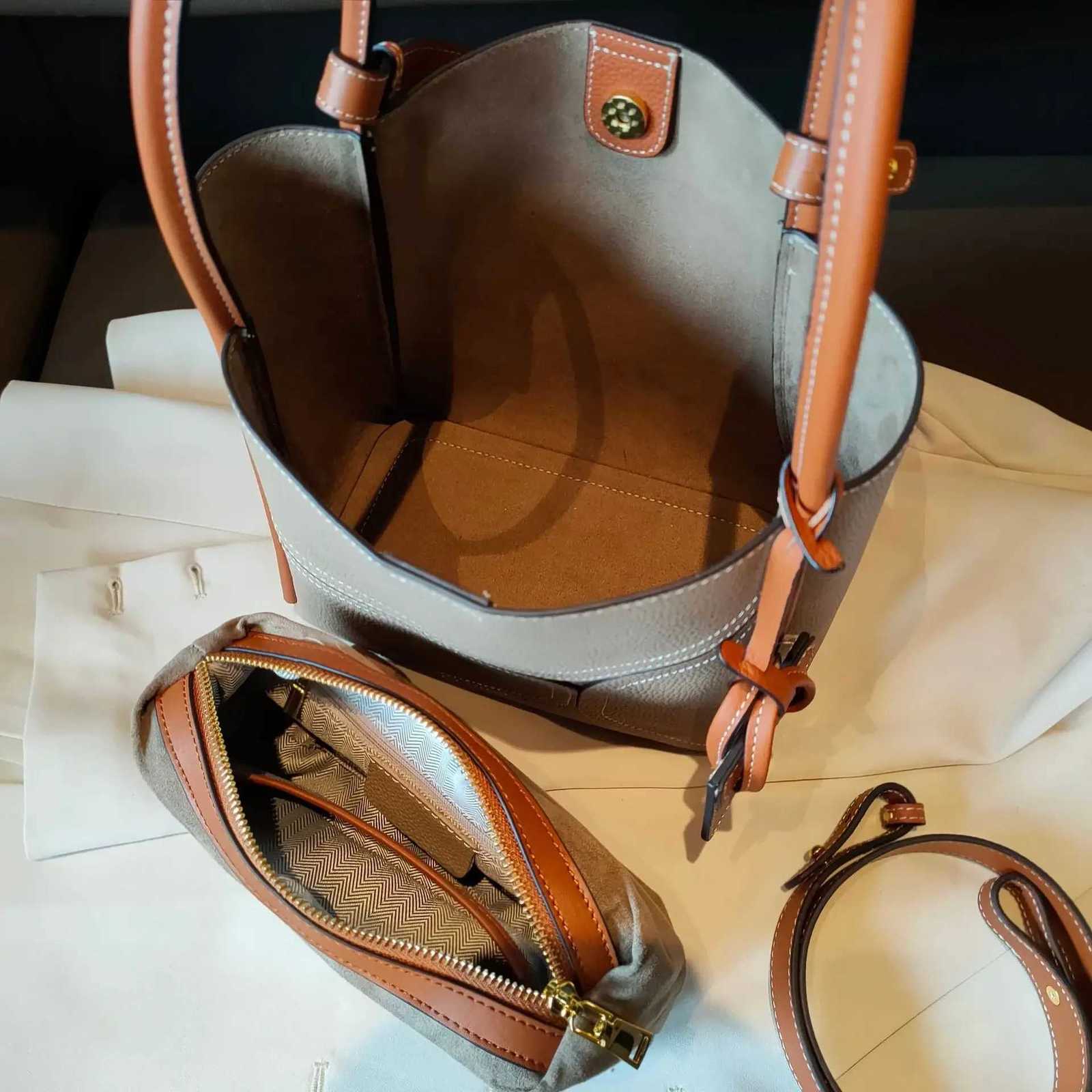 New Luxury Geometric Design Natural Togo Cow Leather Basket Tote Hit-color Big Capacity Womens Handbag Armpit Shoulder PurseW251118