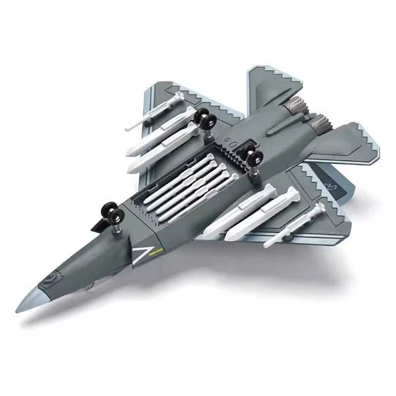 172 Creative Military Series Building Blocks Chinese J35 Stealth Fighter Jet Model Home Decor Toys For Boys Christmas Gifts C251118