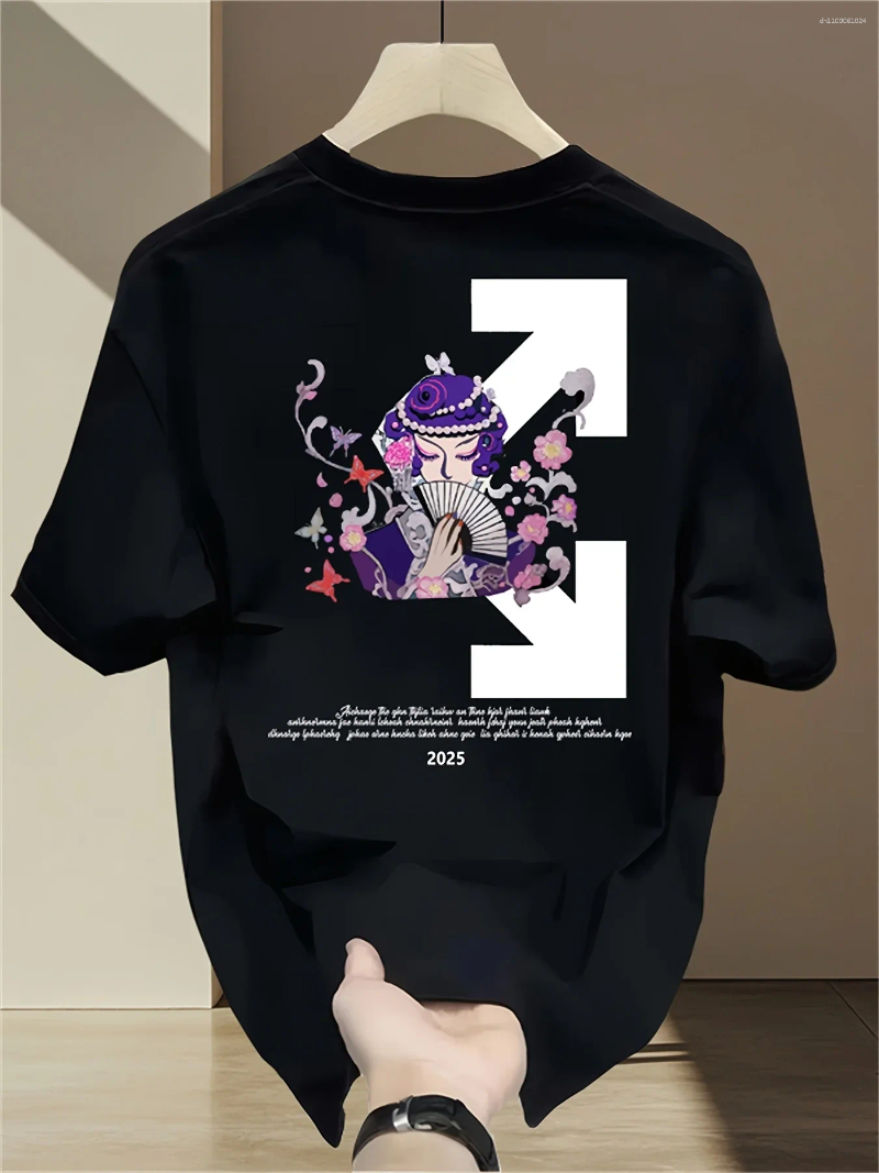 Men's T Shirts Summer Heavyweight Pure Cotton T-shirt Casual Loose And High-quality Top