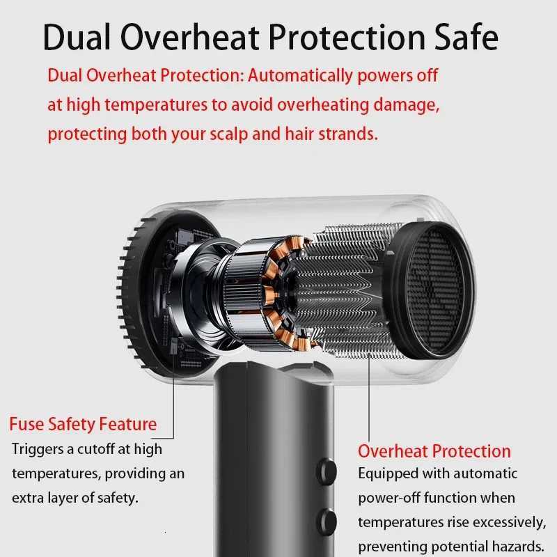 Rechargeable wireless hair dryer Home student dormitory Portable small household appliances Hot and cold hair dryerT251118