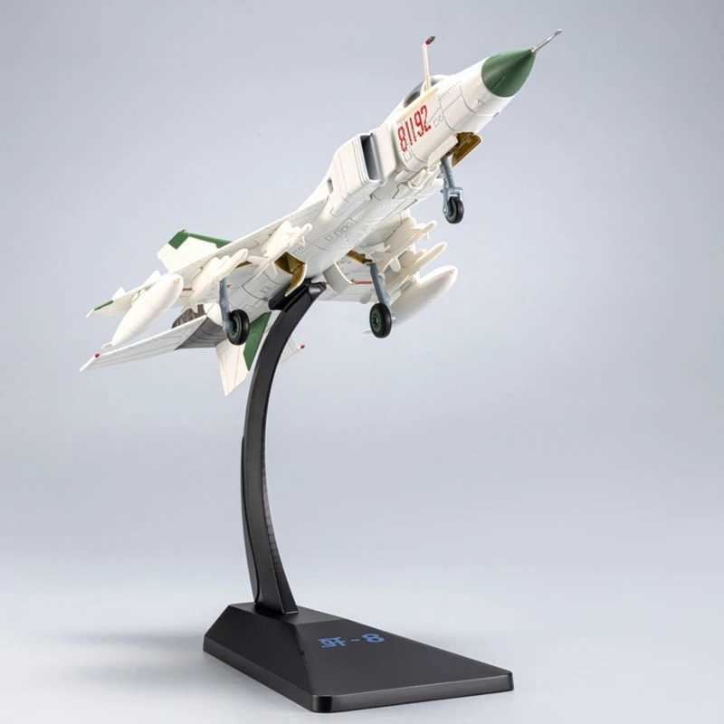 172 J-8 Fighter Model 1100 J-8 Alloy Model 81192 Chinese J-8 Nansha Alloy Model Collectible Military Aircraft Toy Building Set C251118