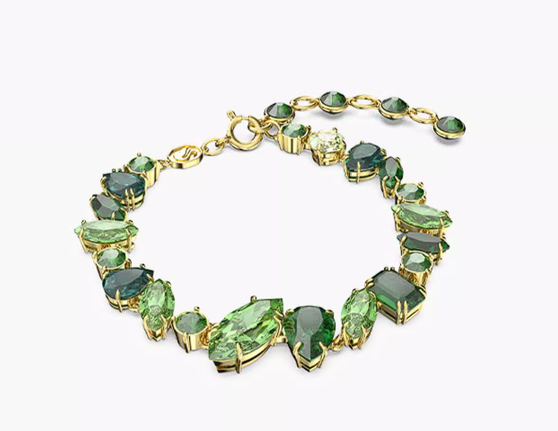 Crystal Choker Necklace Jewelry Set Sparkling Flower Crystal Earrings Bracelets Bangle for Party Colorful Dopamine Stone Z250910