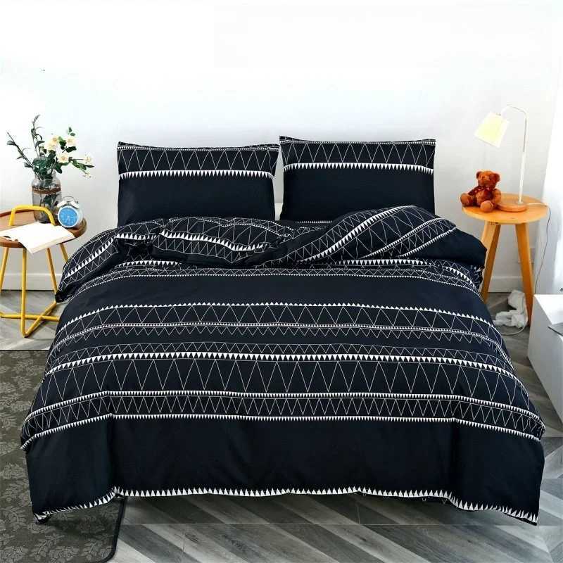 3pcs Printed Brushed Duvet Cover case Three Piece Set High Quality Skin Friendly Fabric Bedding Cover without Bed SheetM251118
