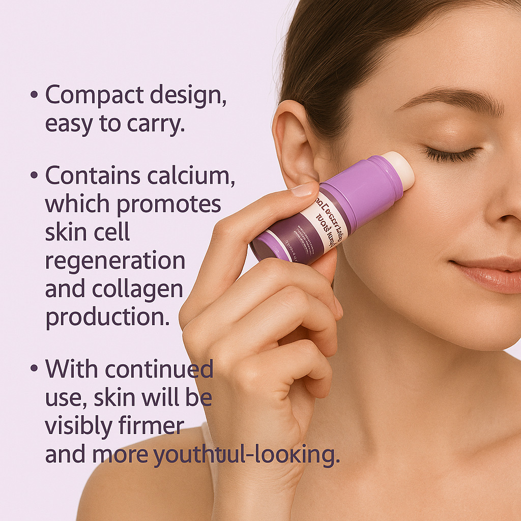 Calcium Multi Balm, Calcium Volume Multi Balm, WrinkleCore Stick, Korean Collagen Moisturing Stick, Anti-aging,Hydrating, Firming Skin, Suitable for E