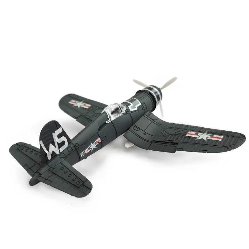 1/48 WWII American Corsair Mustang British Spitfire Hurricane German BF109 Fighter Jet Plastic Assembled Airplane Model Kit Toy C251118