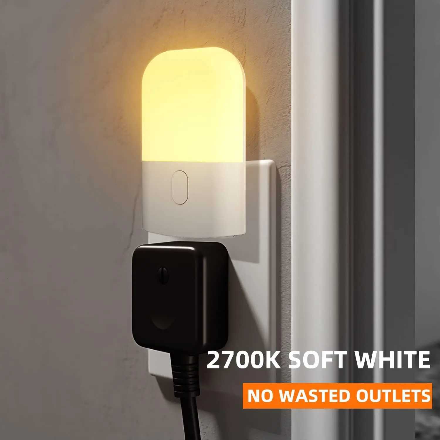 1/2 Set 05W Energy Saving Night Light Plug-in LED Feeding Socket Lamp Indoor Lighting Bedroom Night Bedside Lamp EU M251118