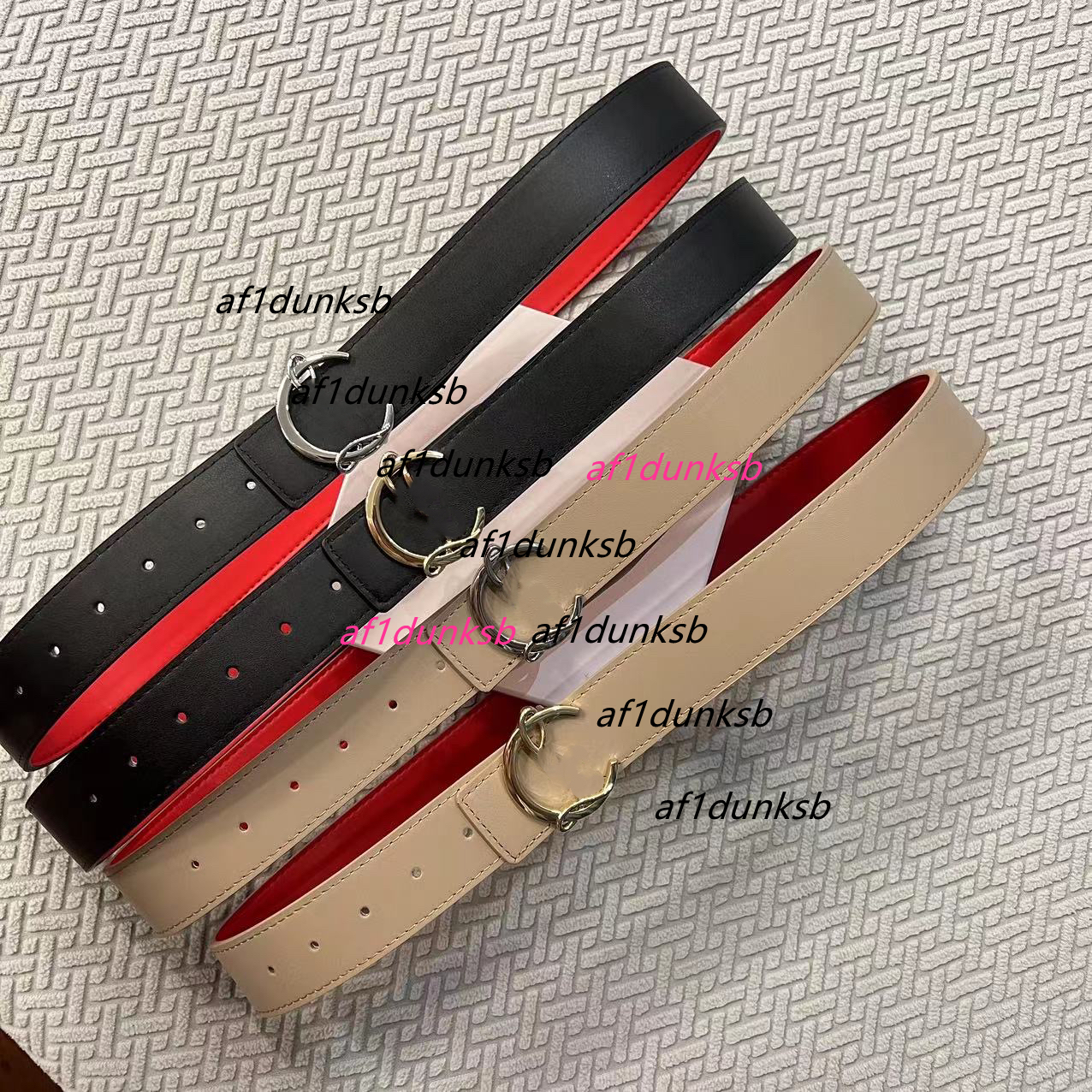 reversible man designer belt cintura uomo width 38cm luboutin christians louboutinlies red bottoms fashion casual Christians Louboutins CL black 334d